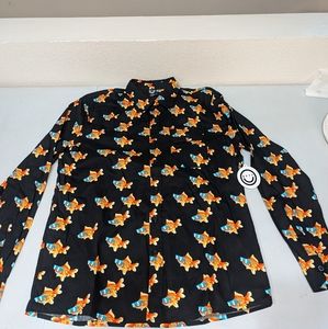 NEFF goldfish button men’s shirt Sz Small